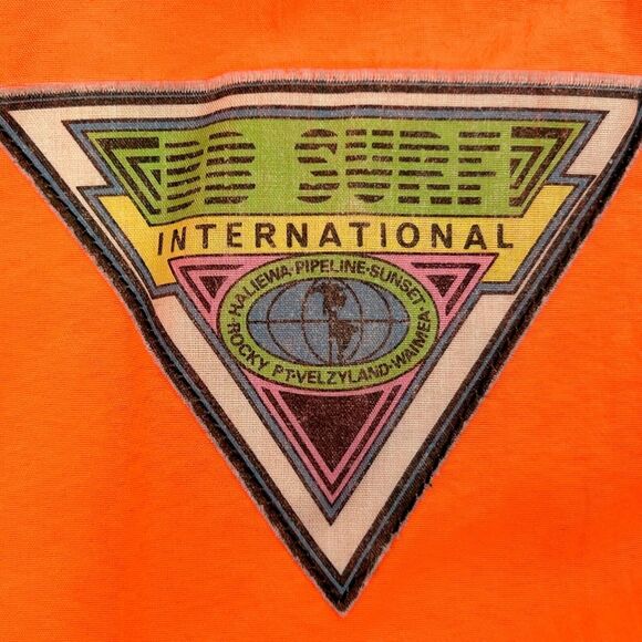 Vintage 90s BB Surf Windbreaker Jacket Mens XL X-Large Orange Surfer Surfing - Picture 3 of 7